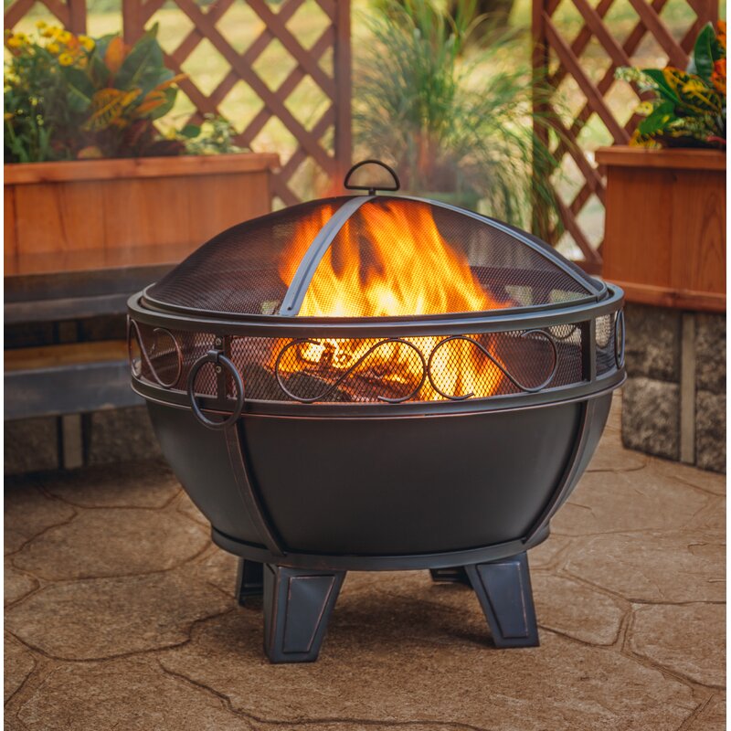 stainless steel wood burning fire pit